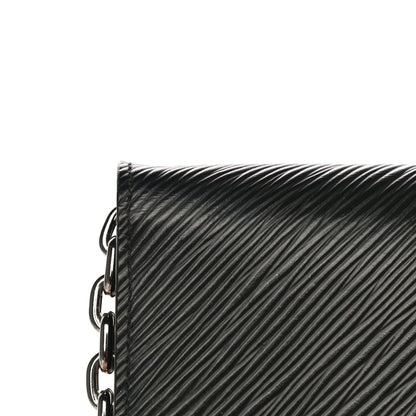 Louis Vuitton Epi Twist Chain Wallet Black 16 of 18