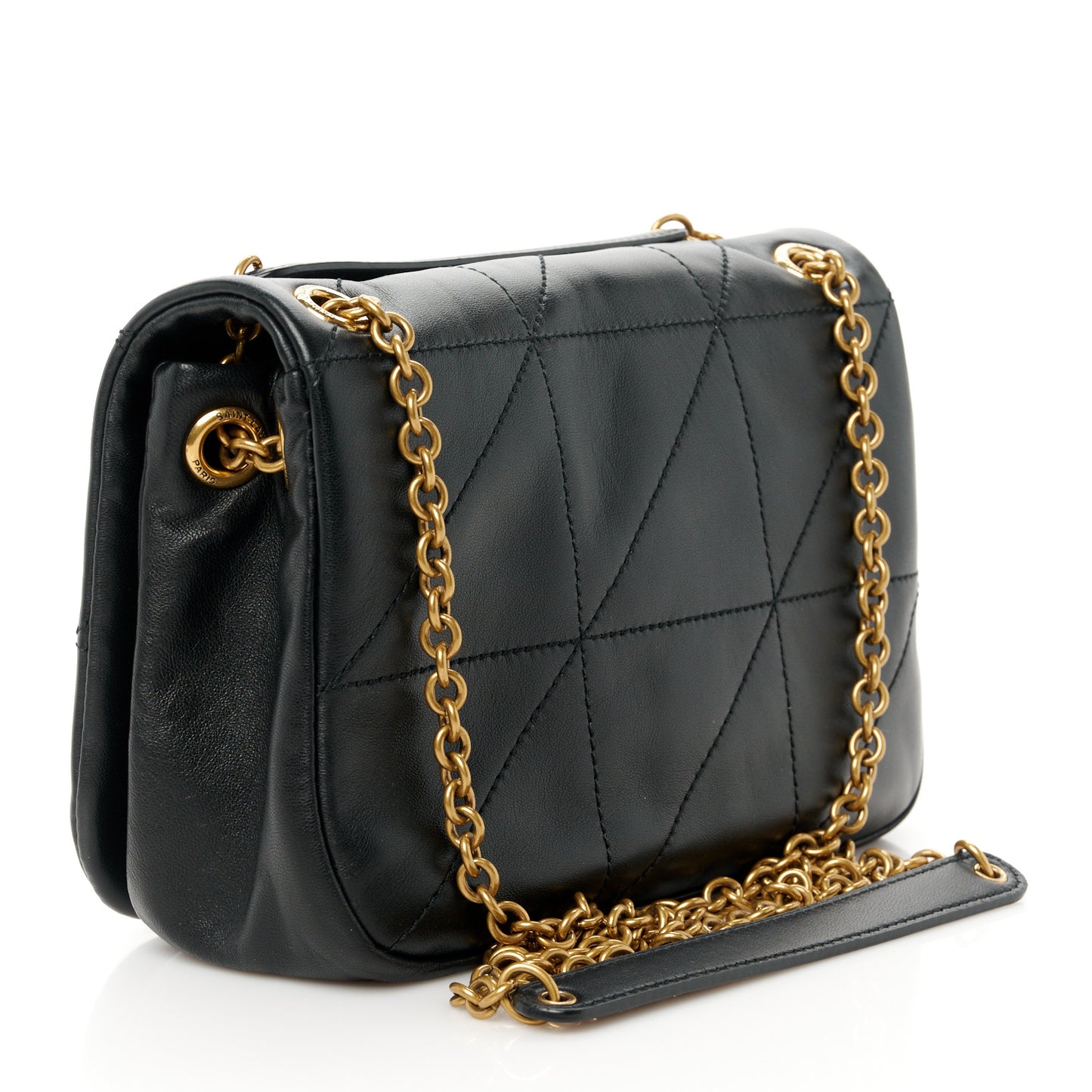 Lambskin Matelasse Monogram Mini Jamie 4.3 Black