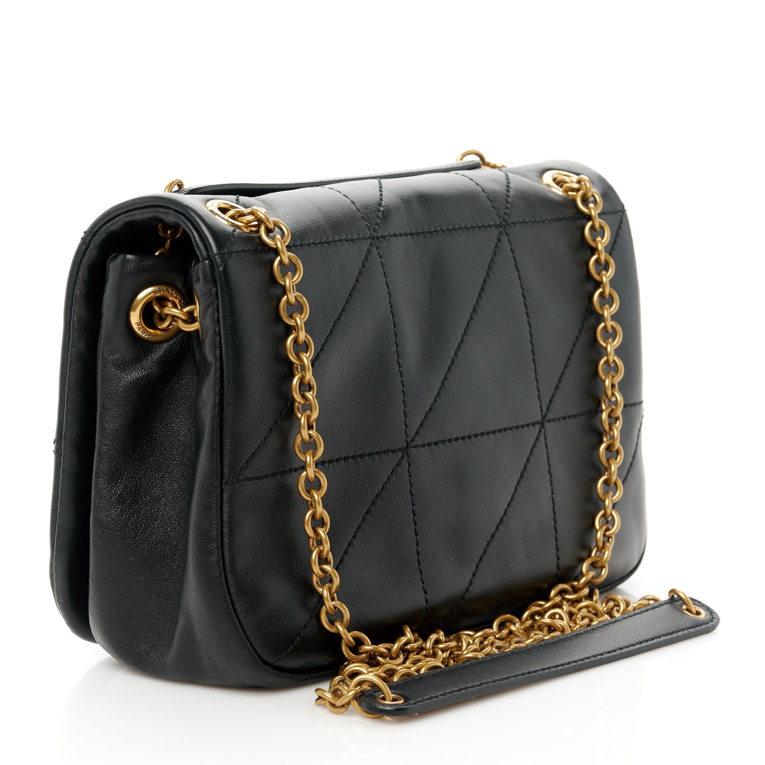Saint Laurent Lambskin Matelasse Monogram Mini Jamie 4.3 Black 3 of 11