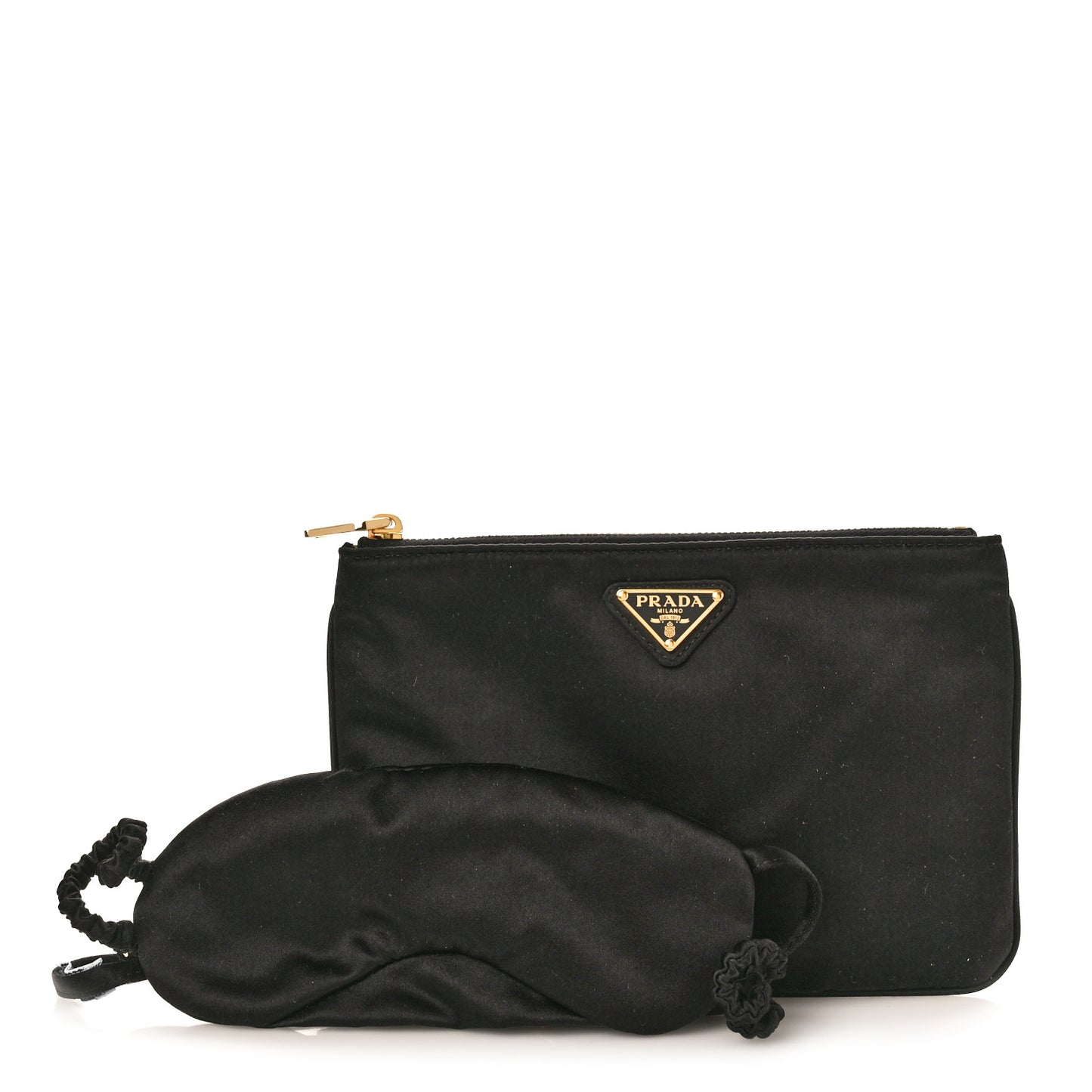 Tessuto Nylon Saffiano Wristlet Black
