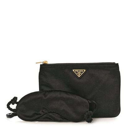 Prada Tessuto Nylon Saffiano Wristlet Black 2 of 8