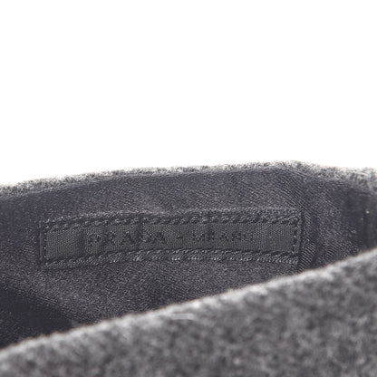 Prada Felt Slippers Loafers 37 Anthracite 8 of 12