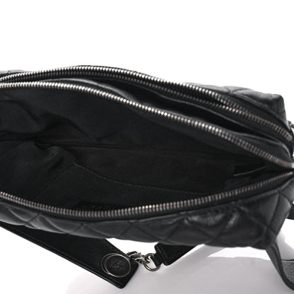 Chanel Calfskin Quilted Waist Bag Black 4 of 12