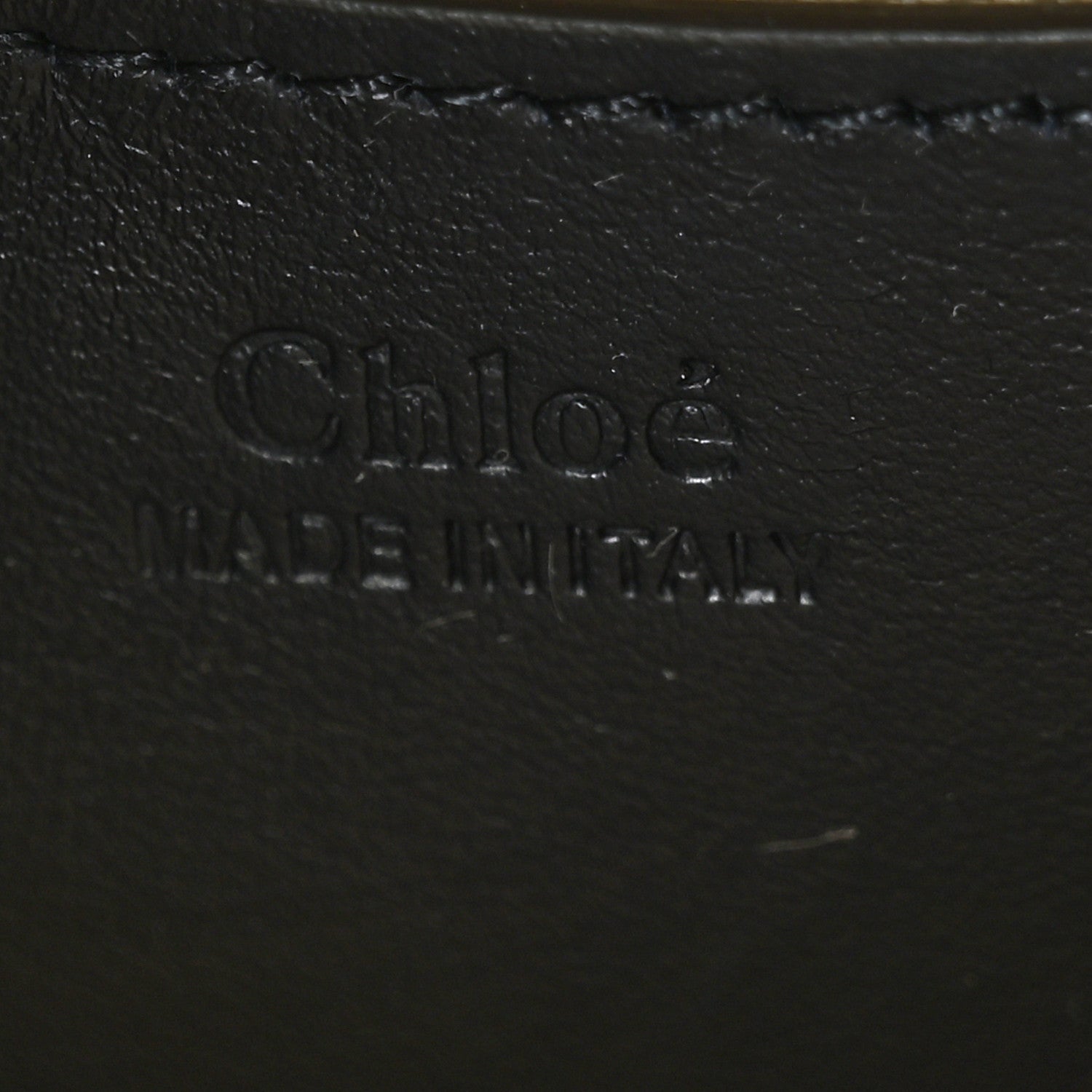 Chloe Calfskin Crocodile Embossed Small Tess Bag Full Blue 6 of 8