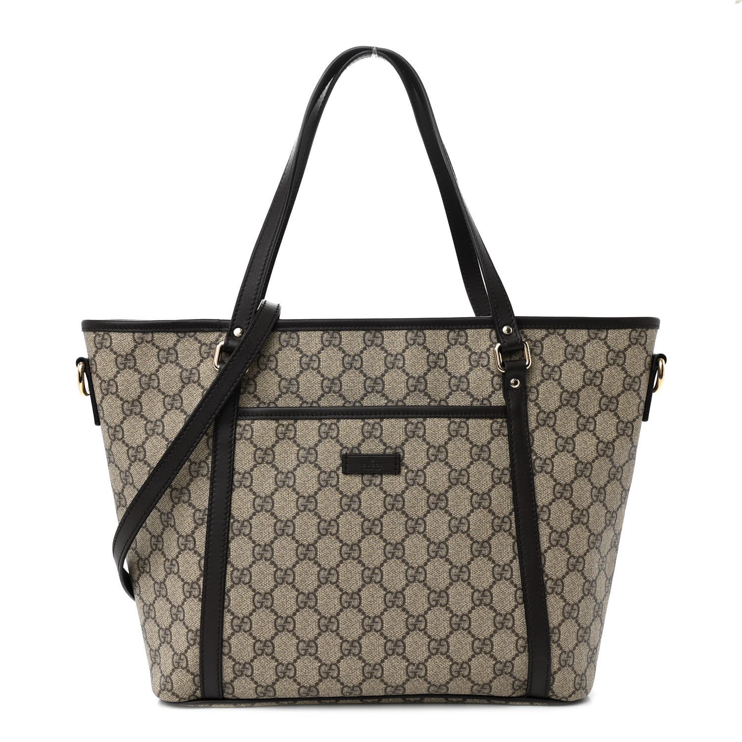 Gucci GG Supreme Monogram Medium Joy Tote Dark Brown 1 of 11
