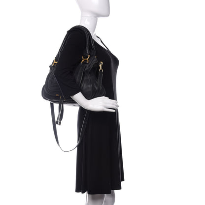 Chloe Calfskin Medium Marcie Satchel Black 2 of 10