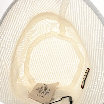 Gucci Cotton Crochet GG Monogram Bucket Hat S White 7 of 8