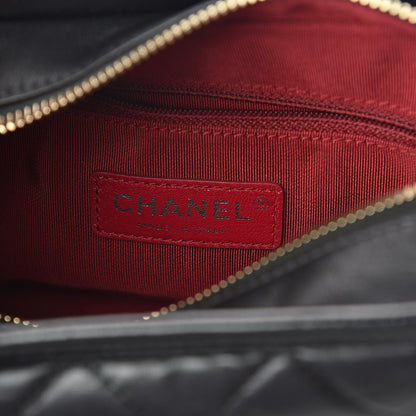 Chanel Aged Calfskin Quilted Small Gabrielle Hobo Black 6 of 11