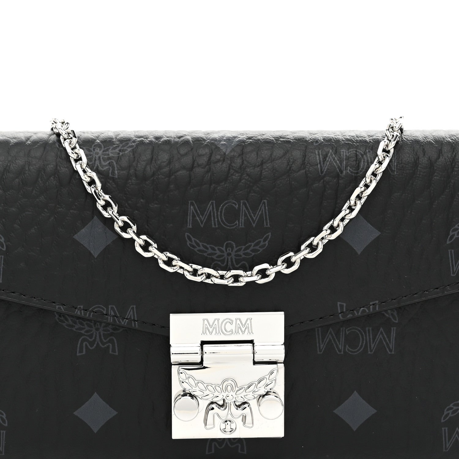 MCM Visetos Large Patricia Wallet On Chain Black 8 of 11