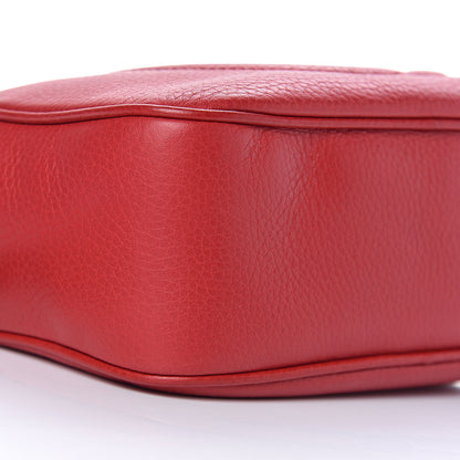 Gucci Pebbled Calfskin Small Soho Disco Bag Tabasco Red 9 of 11