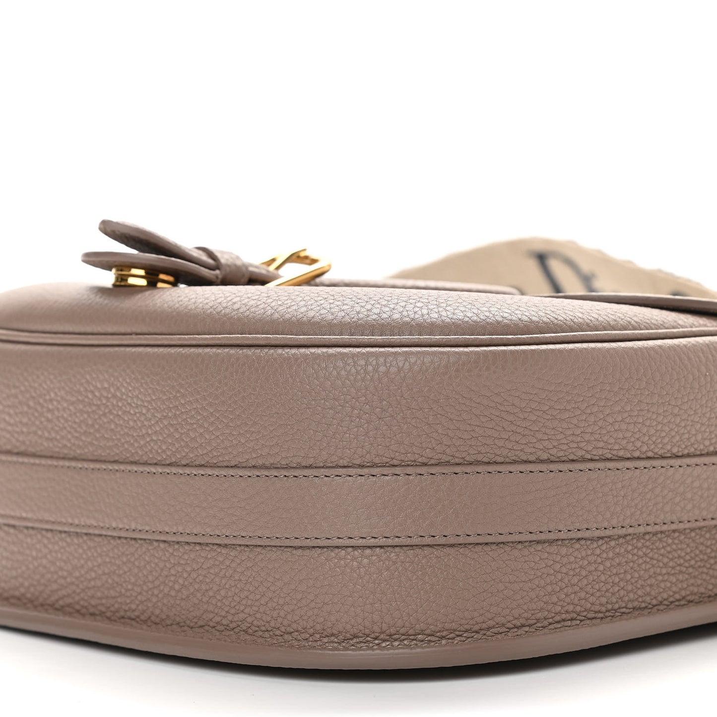 Grained Calfskin Large Bobby Flap Warm Taupe