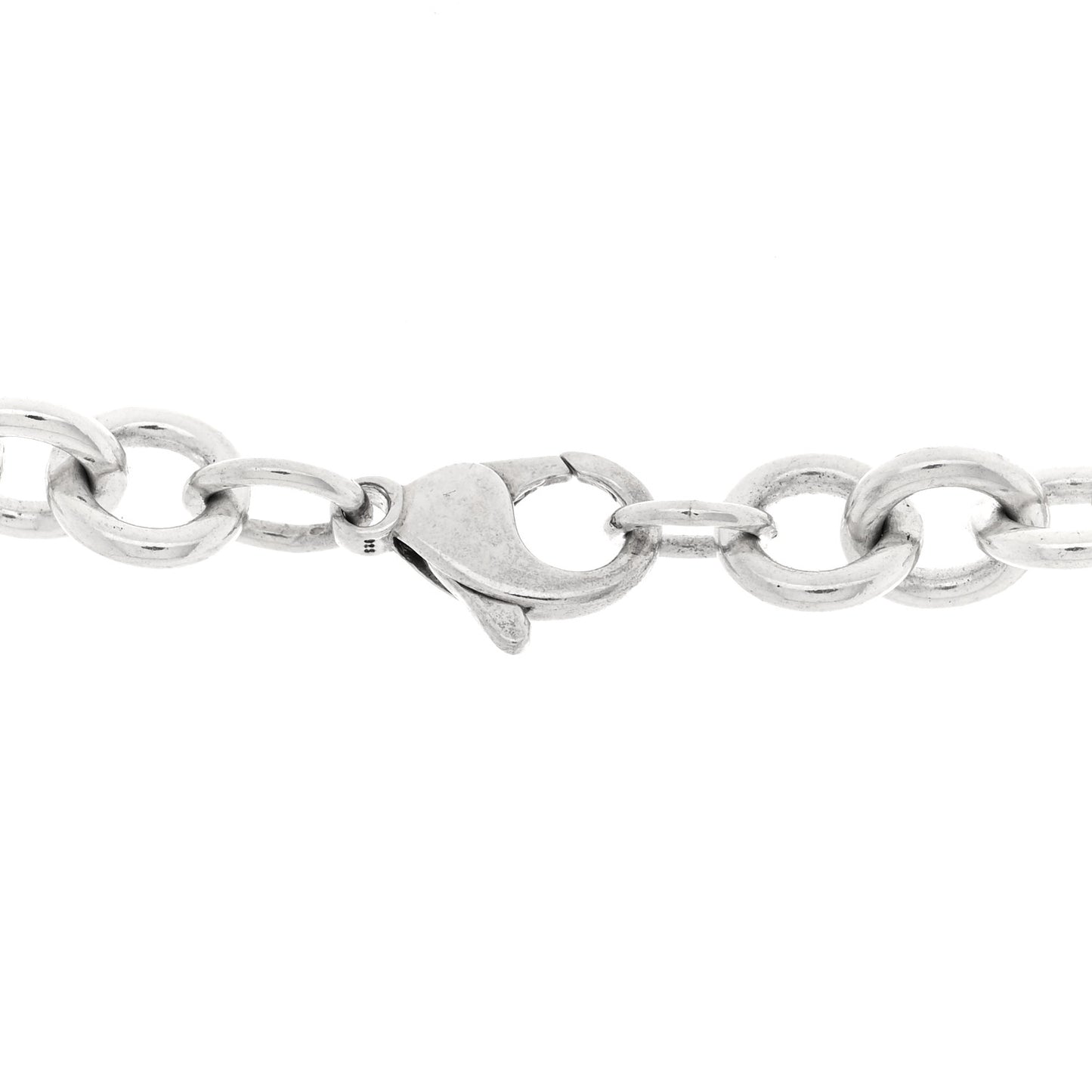 Sterling Silver Heart Tag Pendant Necklace