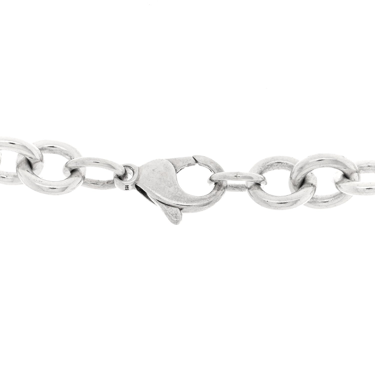 Tiffany Sterling Silver Heart Tag Pendant Necklace 6 of 6