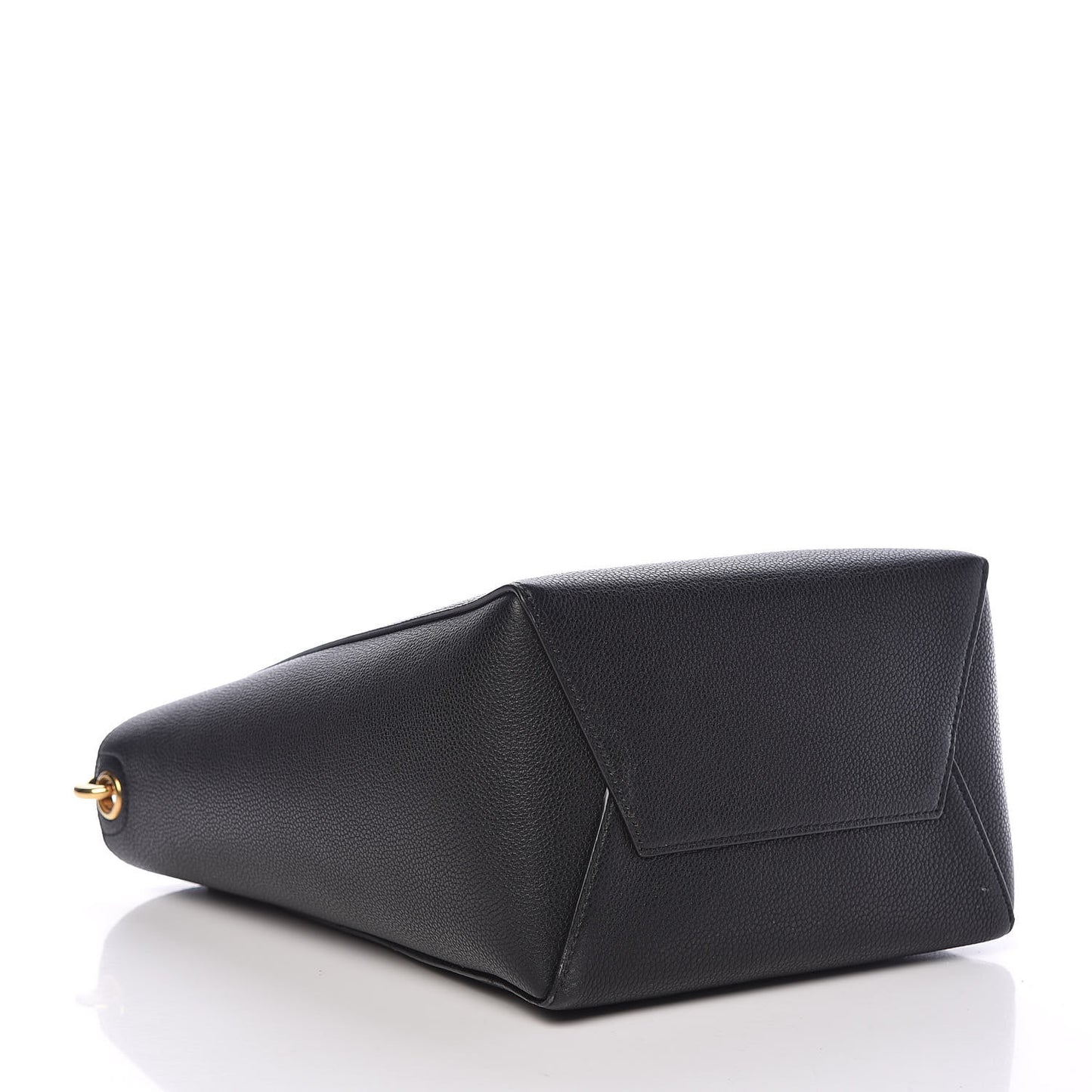 Soft Grained Calfskin Small Sangle Bucket Bag Black