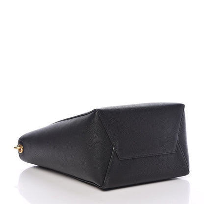 Celine Soft Grained Calfskin Small Sangle Bucket Bag Black 4 of 9