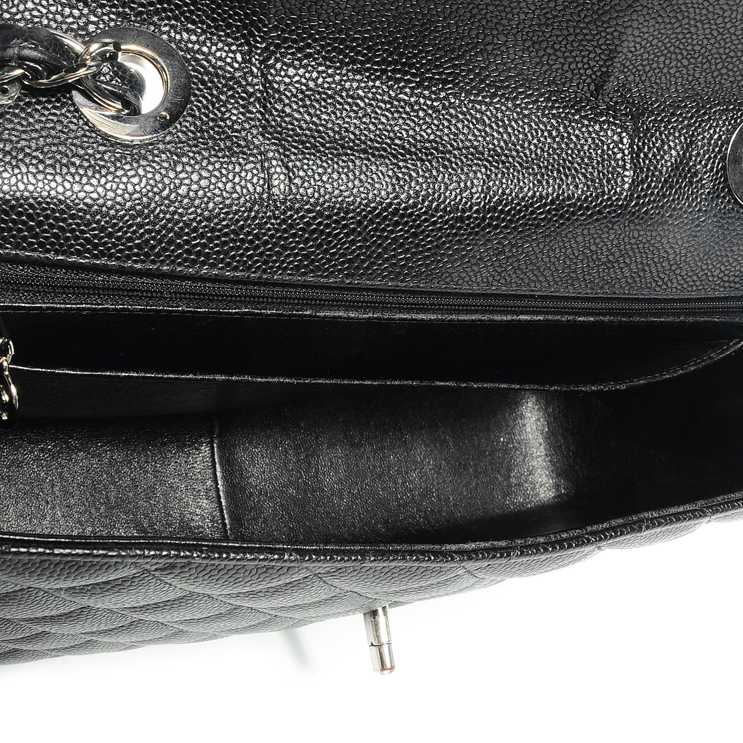 Chanel Caviar Jumbo Single Flap Black 6 of 9