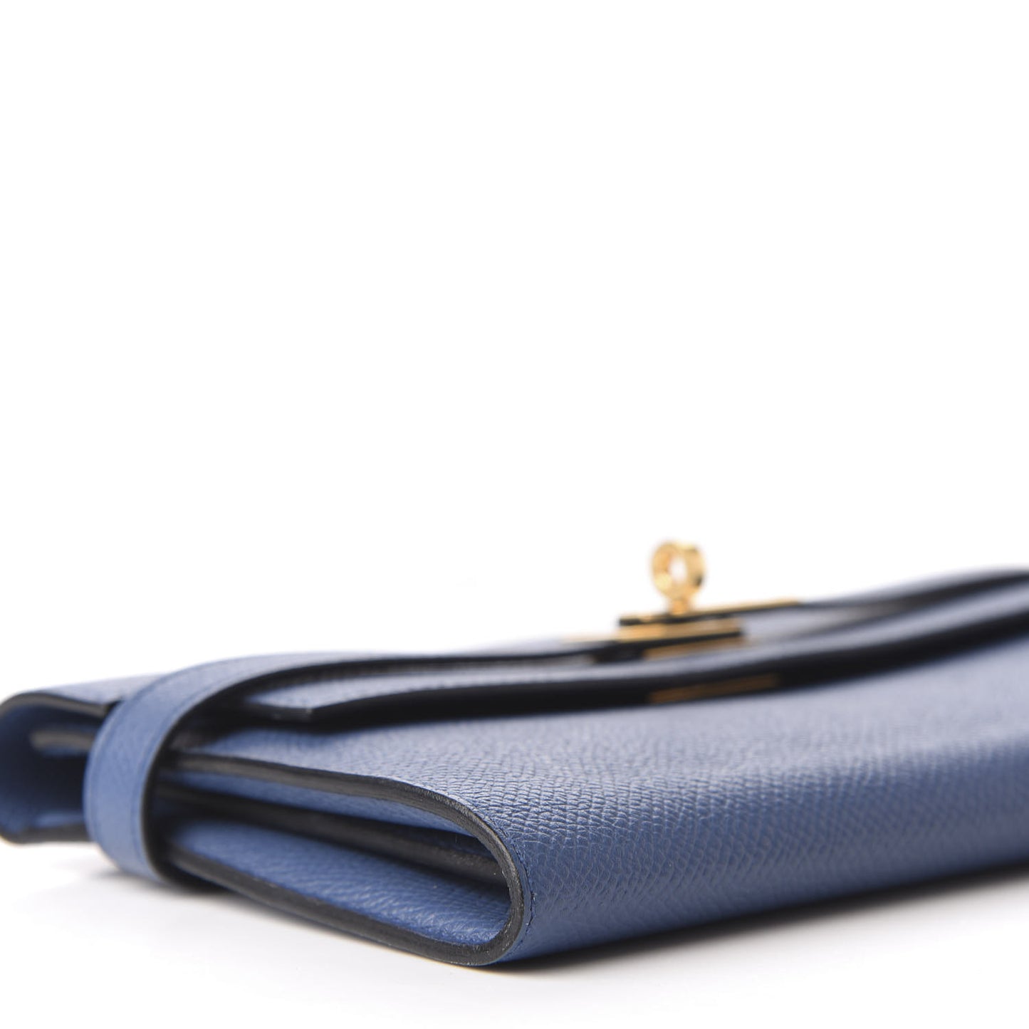 Epsom Kelly Longue Wallet Blue Agate