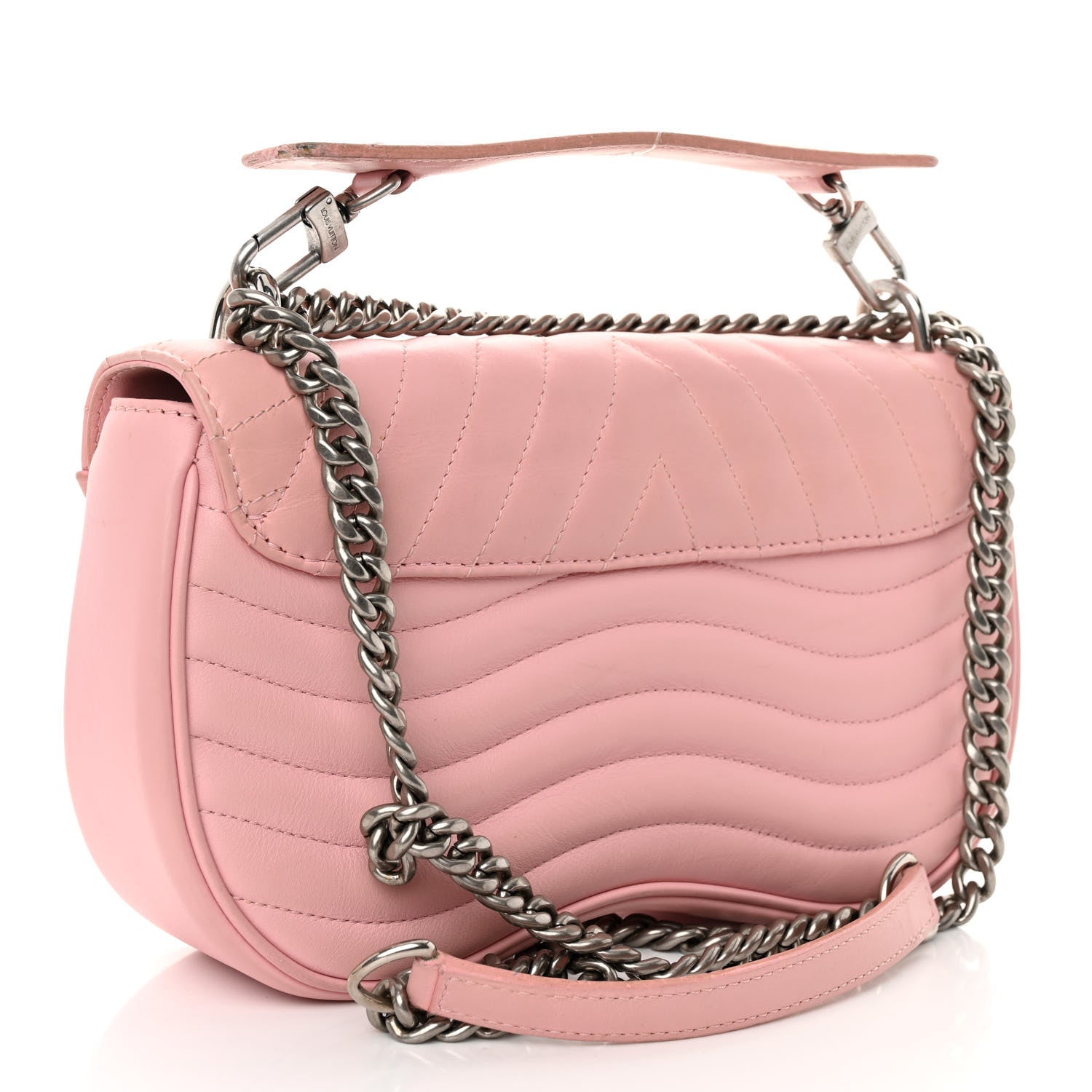 Louis Vuitton Calfskin New Wave Chain MM Smoothie Pink 3 of 10