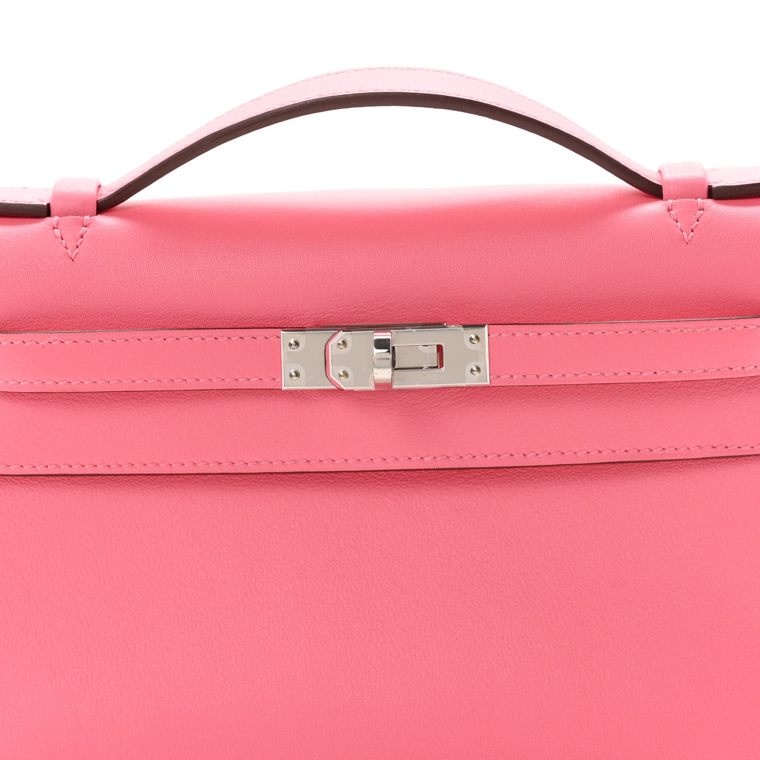 Hermes Swift Kelly Pochette Clutch Rose Azalee 7 of 10