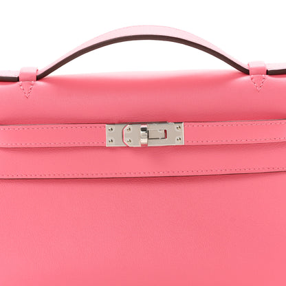 Hermes Swift Kelly Pochette Clutch Rose Azalee 7 of 10