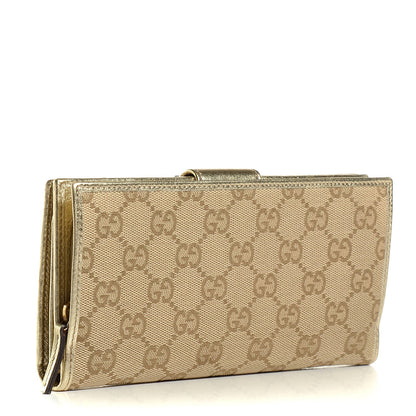 Gucci Monogram Abbey Continental Wallet Gold 3 of 8