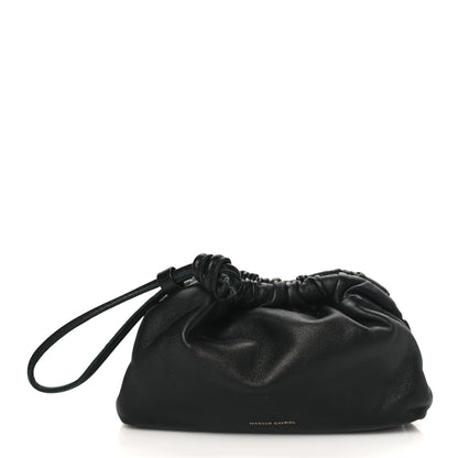 Mansur Gavriel Lambskin Mini Cloud Wristlet Black Flamma 1 of 6
