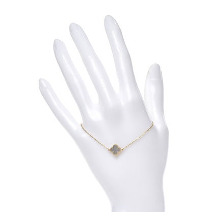 Van Cleef & Arpels 18K Yellow Gold Mother of Pearl Sweet Alhambra Bracelet 2 of 6