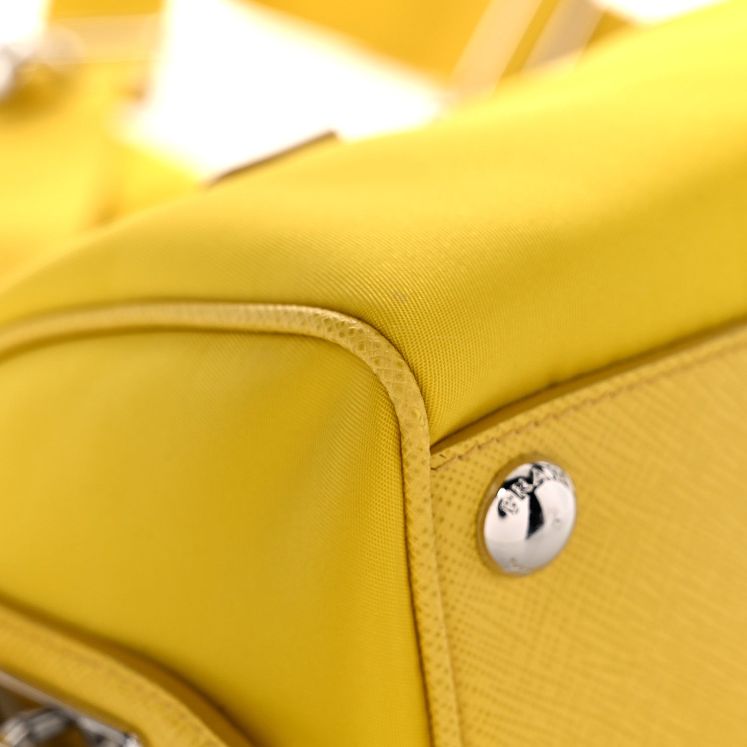 Prada Nylon Re-Edition Shoulder Bag Giallo 7 of 18