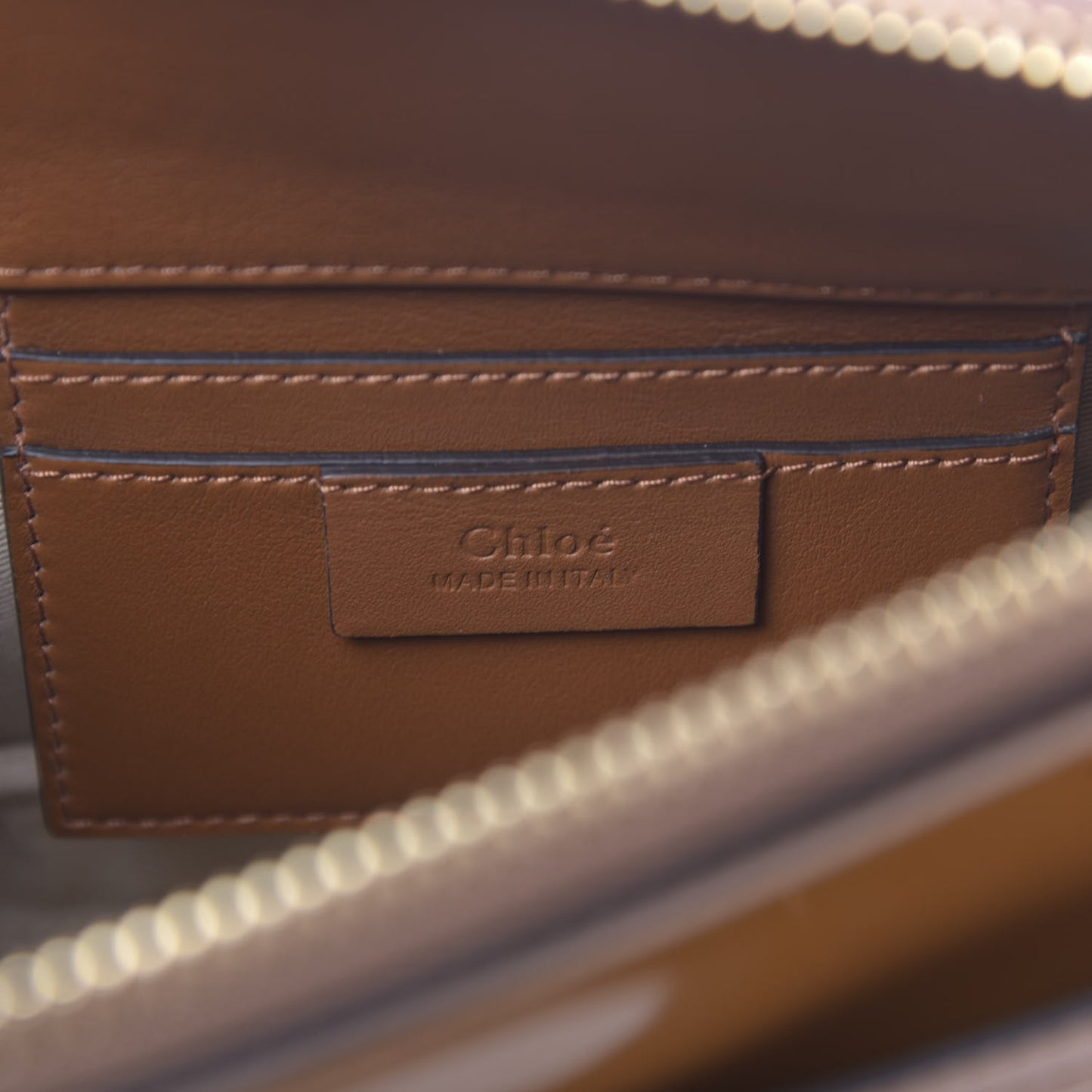 Glossy Lambskin Sfumato Small Roy Bag Caramel