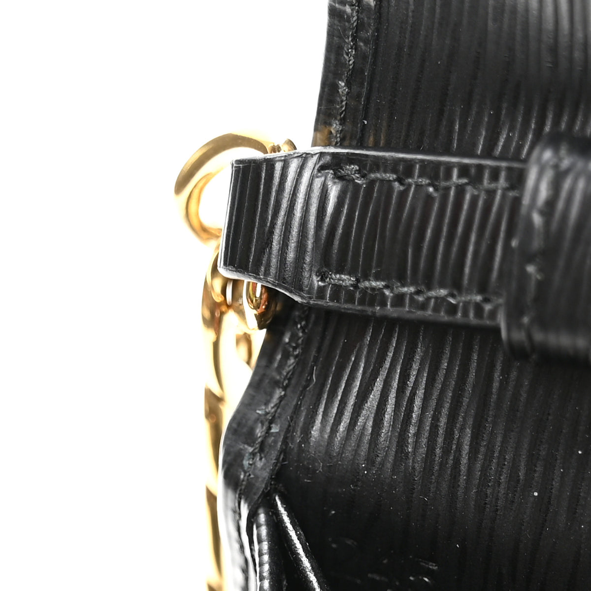 Vitello Move Metal Oro Chain Wallet Black