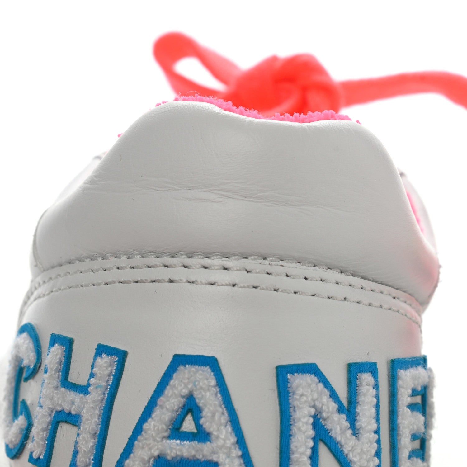 Chanel Calfskin Womens Logo Sneakers 38 White Multicolor 10 of 10