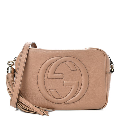 Gucci Pebbled Calfskin Small Soho Disco Bag Camelia 1 of 12