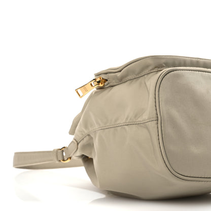 Prada Re-Nylon Saffiano Duet Bucket Crossbody Bag Deserto 11 of 15