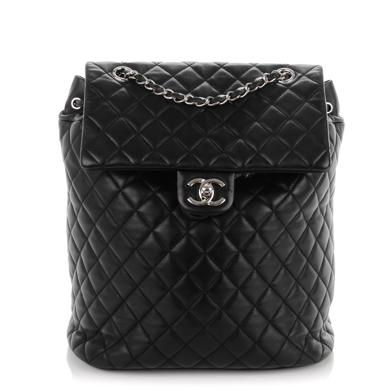 Chanel Lambskin Quilted Large Urban Spirit Backpack Black 1 of 7