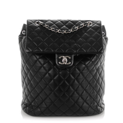 Chanel Lambskin Quilted Large Urban Spirit Backpack Black 1 of 7