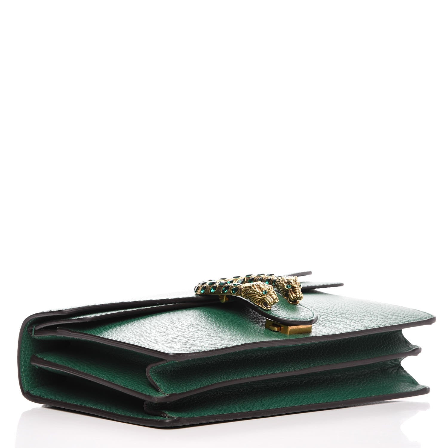 Gucci Pebbled Calfskin Small Dionysus Shoulder Bag Emerald 4 of 8