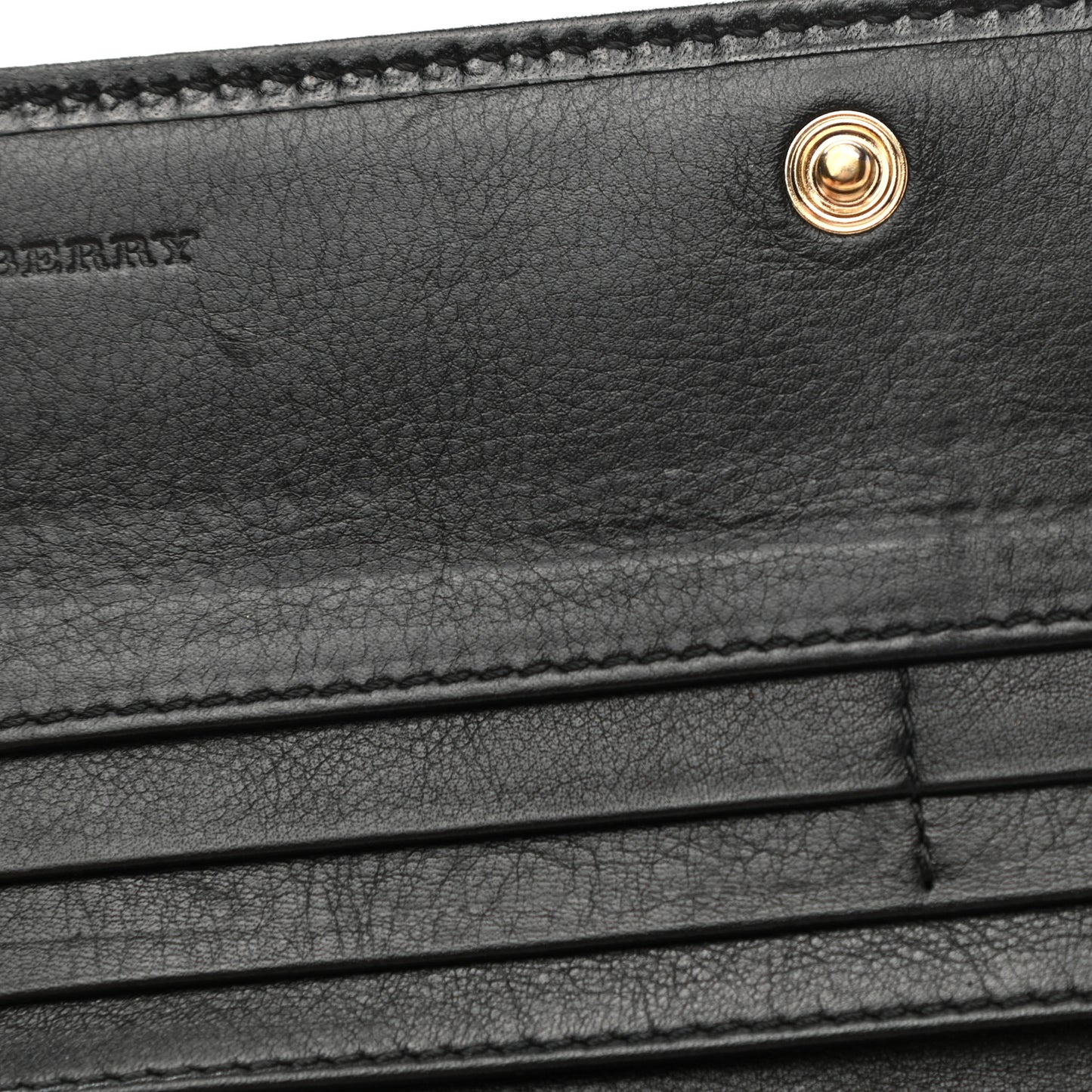 House Check Bridle Calfskin Penrose Continental Wallet Black