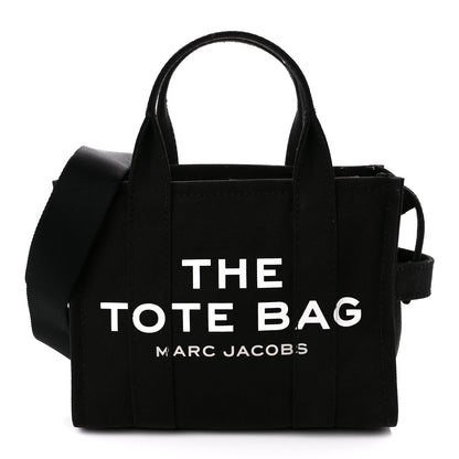 Marc Jacobs Cotton Canvas Small The Tote Bag Black 1 of 10