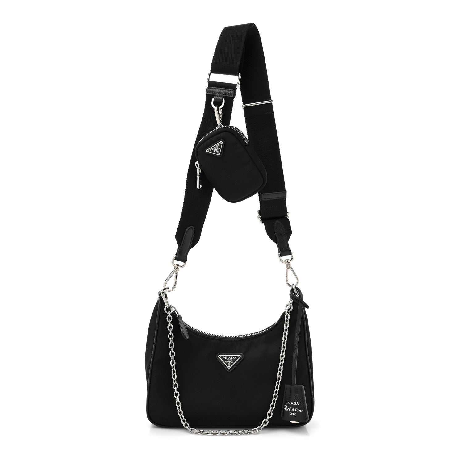 Prada Nylon Re-Edition 2005 Shoulder Bag Black 1 of 12