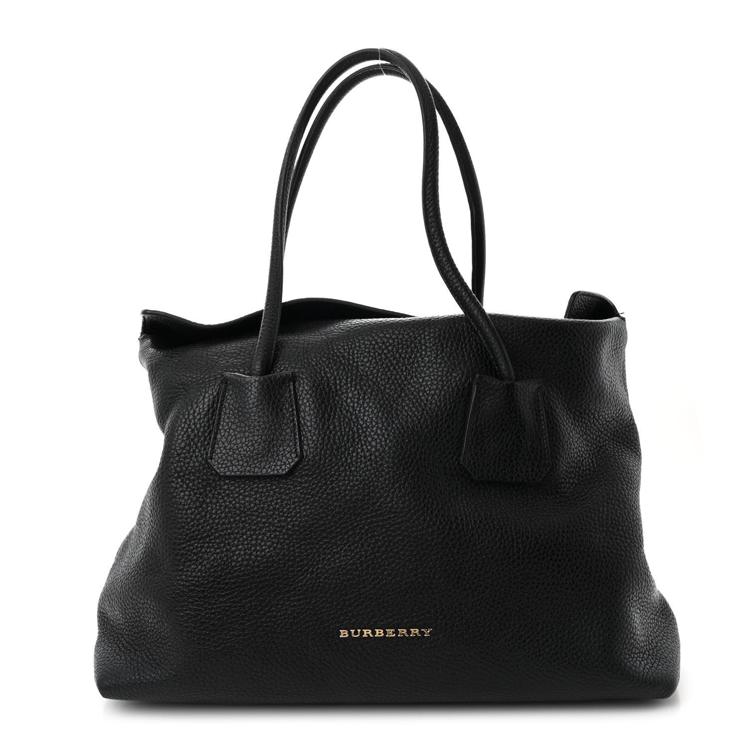 Burberry London Grainy Calfskin Medium Baynard Tote Black 1 of 11