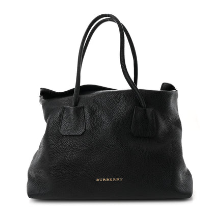 Burberry London Grainy Calfskin Medium Baynard Tote Black 1 of 11