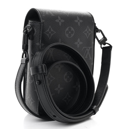 Louis Vuitton Monogram Eclipse S Lock Wearable Wallet 3 of 9
