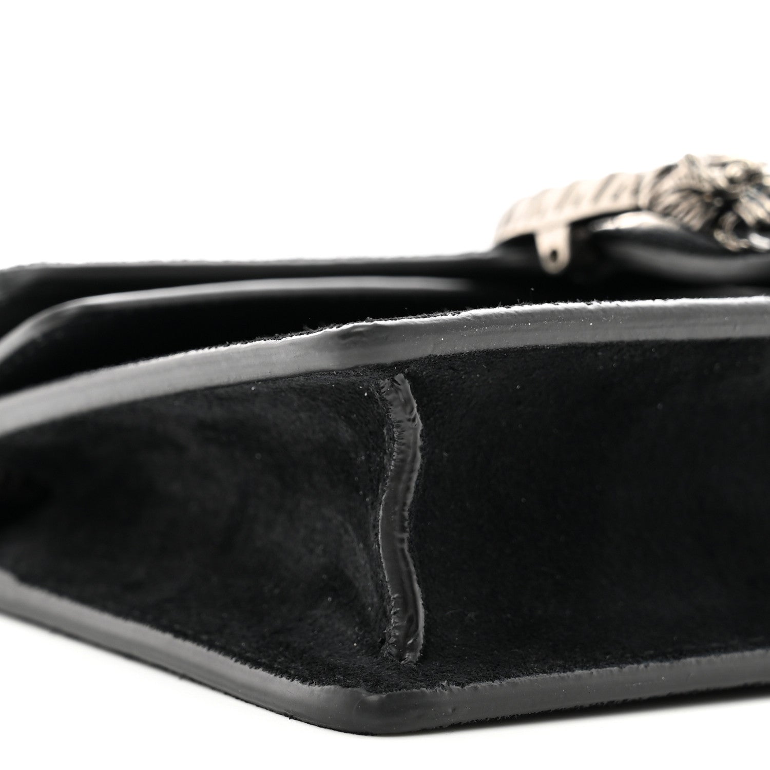 Gucci Suede Super Mini Dionysus Shoulder Bag Black 7 of 10