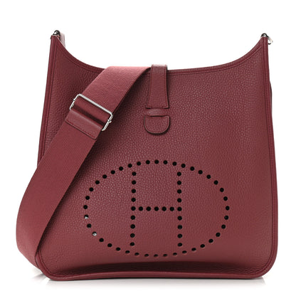 Hermes Taurillon Clemence Evelyne III GM Bois de Rose 1 of 10