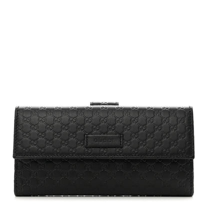 Gucci Microguccissima Continental Flap Wallet Black 1 of 9