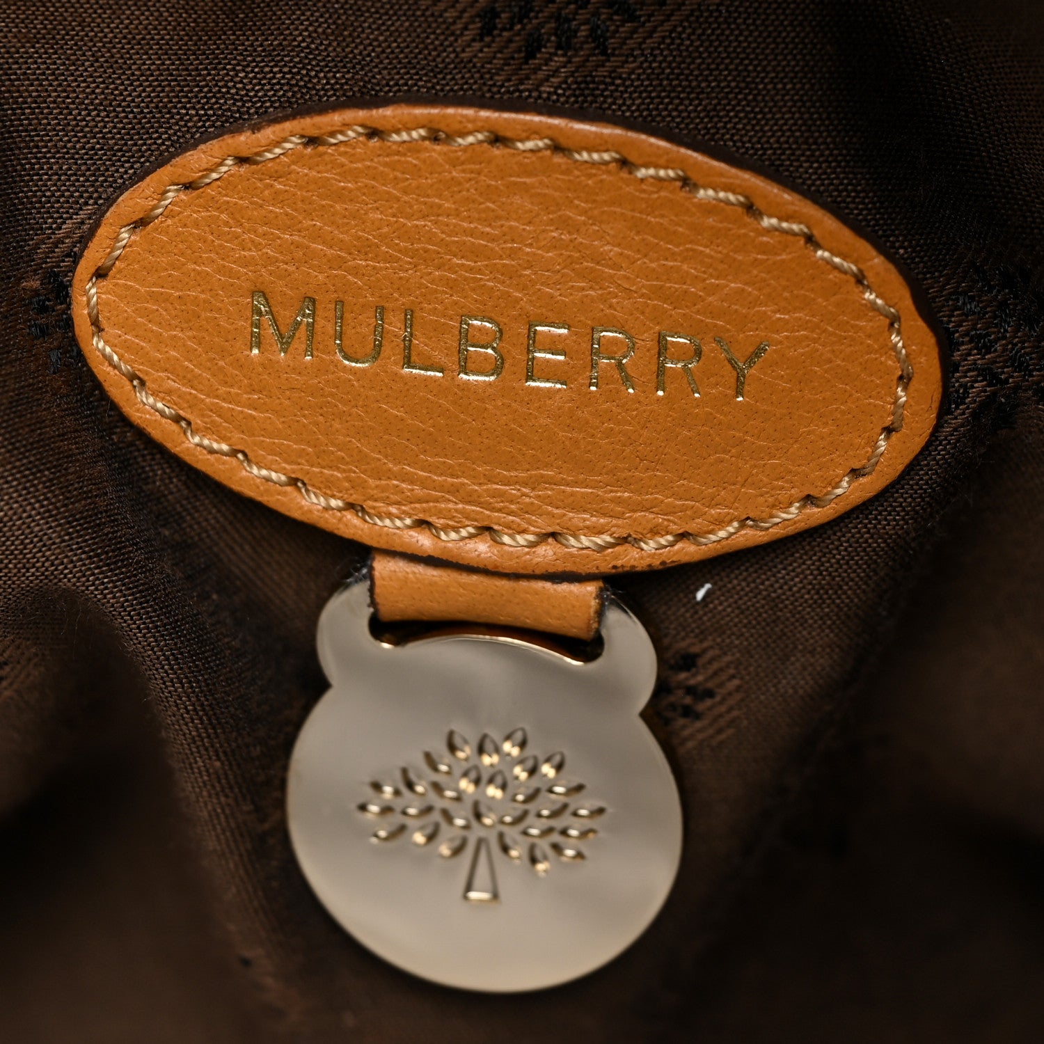 Mulberry Calfskin Taylor Satchel Camel 6 of 17