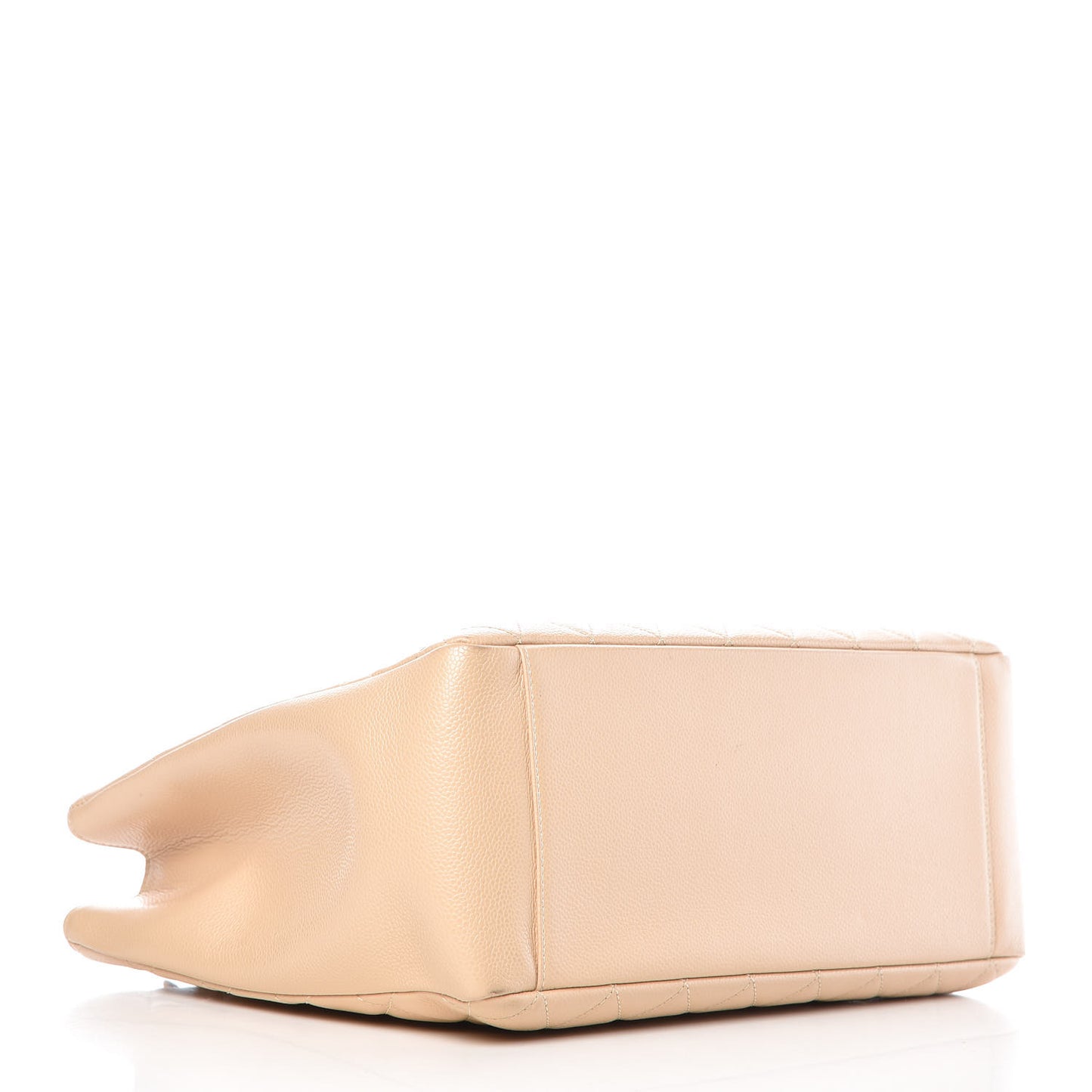 Caviar Quilted Grand Shopping Tote GST Beige Clair