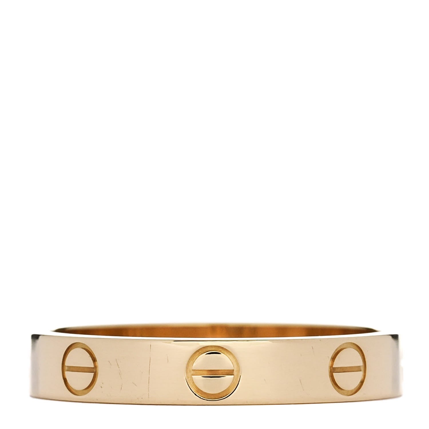 Cartier 18K Yellow Gold 3.5mm LOVE Wedding Band Ring 58 8.5 3 of 4