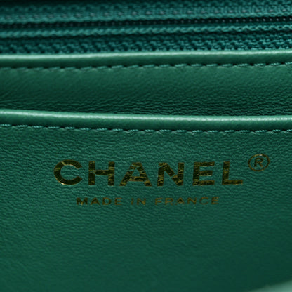 Chanel Aged Calfskin Quilted 2.55 Reissue Mini Flap Green 7 of 10