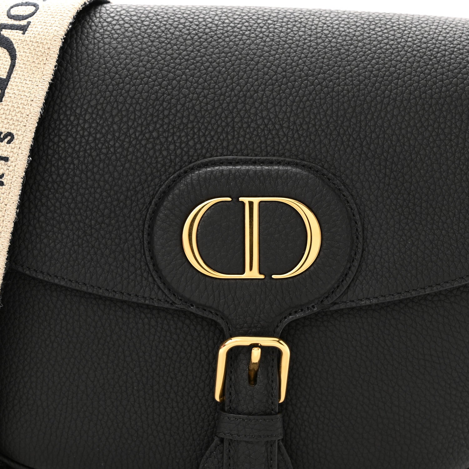 Christian Dior Grained Calfskin Large Bobby Flap Black 7 of 9